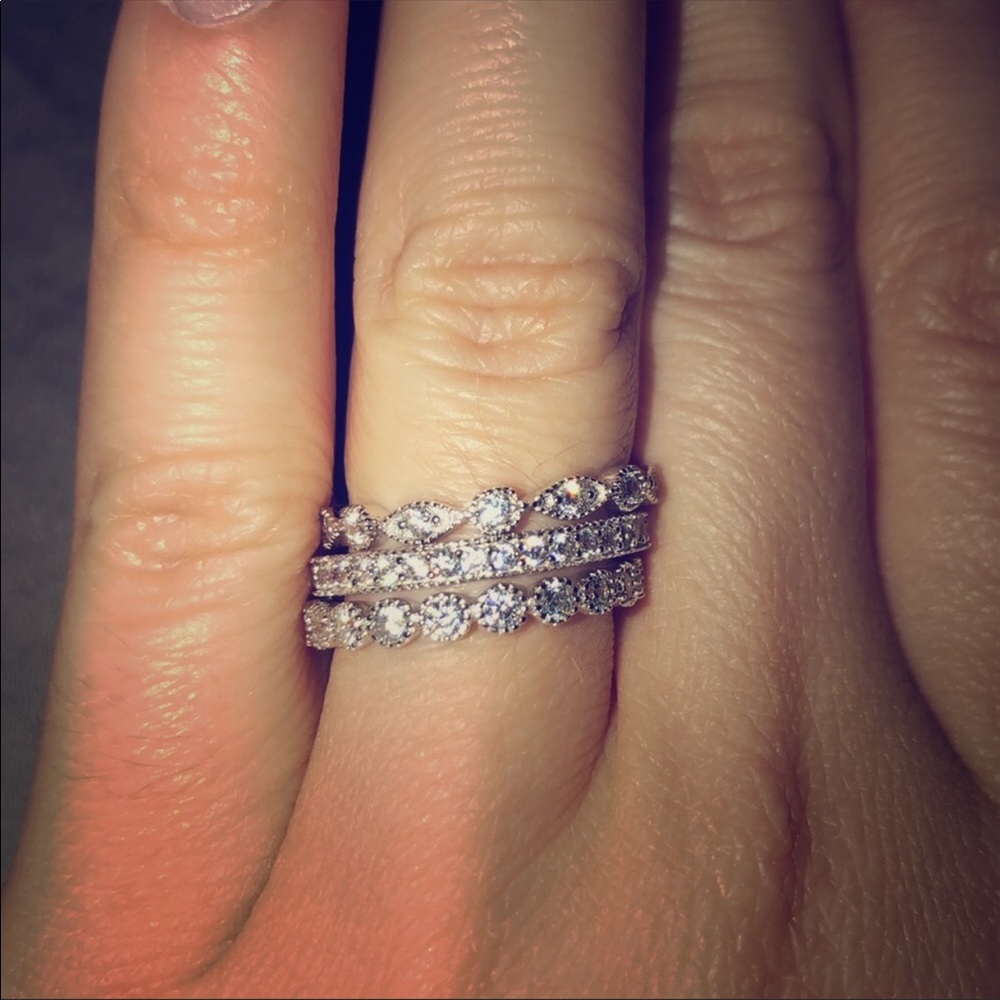 Sterling Silver Stackable Wedding Band Size 6